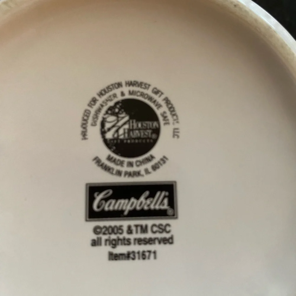 2005 Large Campbell Soup Mug, Delicious Sweetened By The Sun